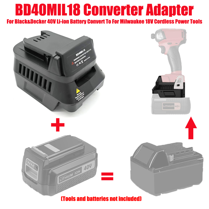 Black+Decker Tool Cordless - Untuk Baterai Black&Decker 40V Adaptor Baterai