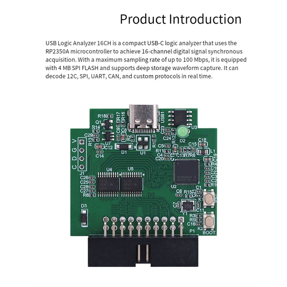Modul Penganalisis Logika USB  - Logic Analyzer Usb ulasan dan harga