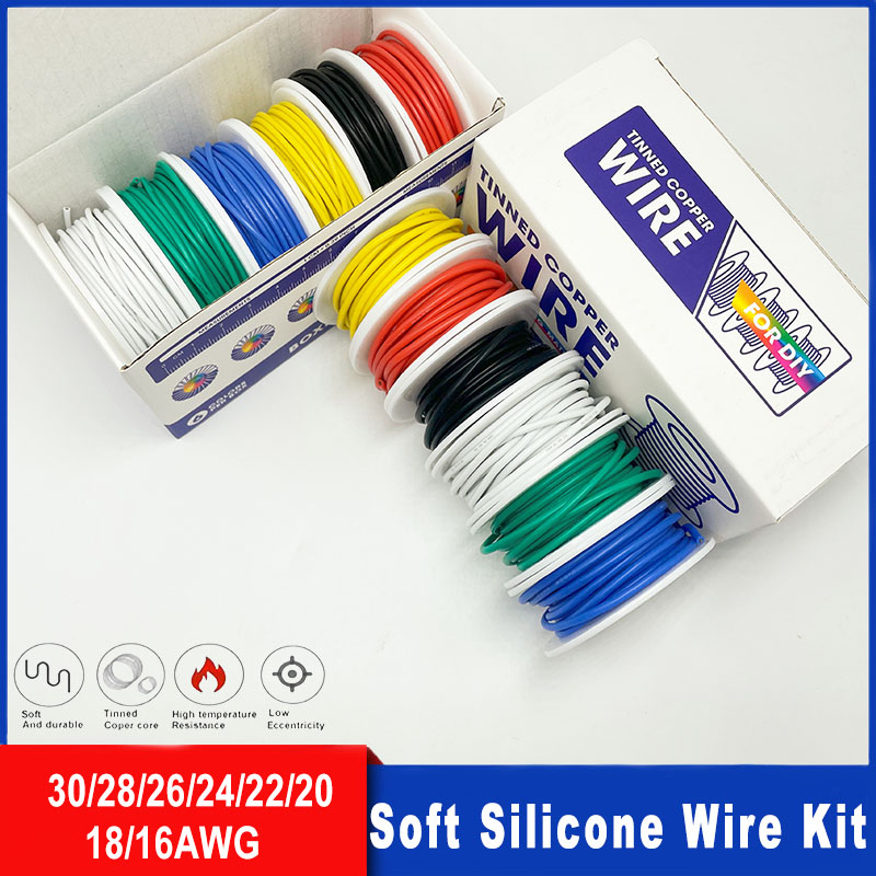 Kit kawat silikon lembut 16awg - Diy Electronics Project Kit ulasan dan harga